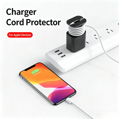 2 in 1 Silicone Charger Protector with Cord Wrap, iPhone Silicone Power Adapter Case 🔌