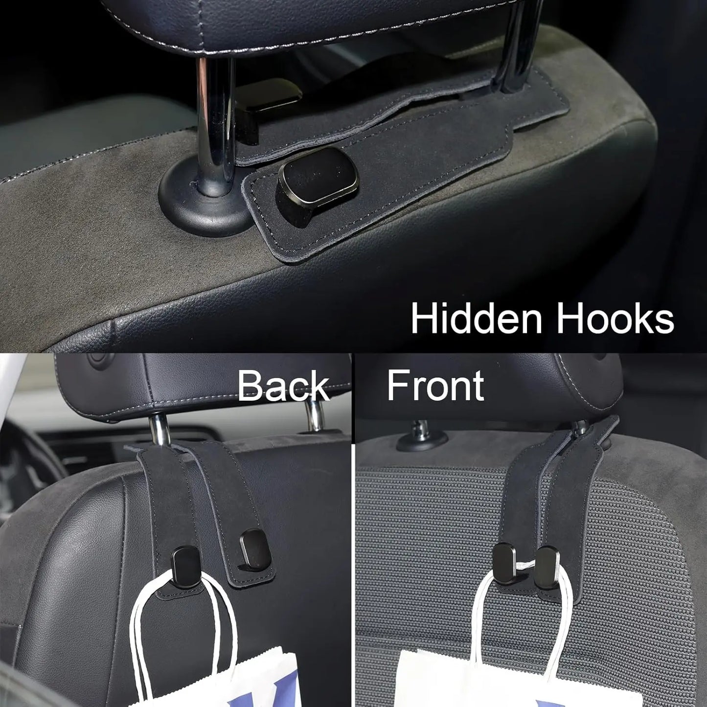 2‑Pack Car Purse Hook, Purse Hook for Car Seats Headrest, Car Seat Hooks 🚗