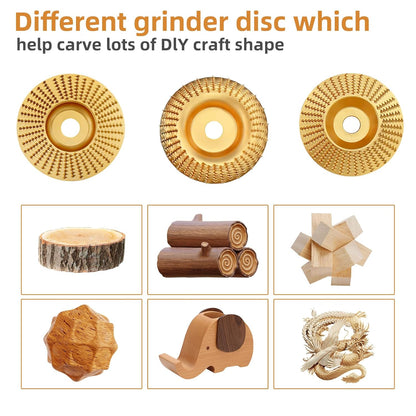🪚3PCS Wood Carving Disc Set