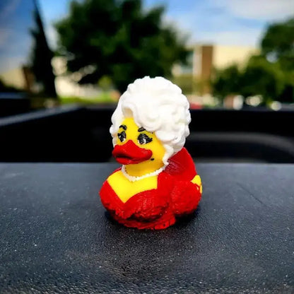 Dolly Duck - 3D Printed Collectible,Cute Desk & Car Decor 🦆
