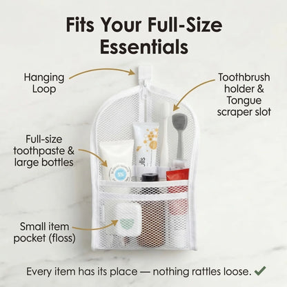Standing Toiletry Bag, Waterproof Foldable Travel Makeup Organizer 🧳