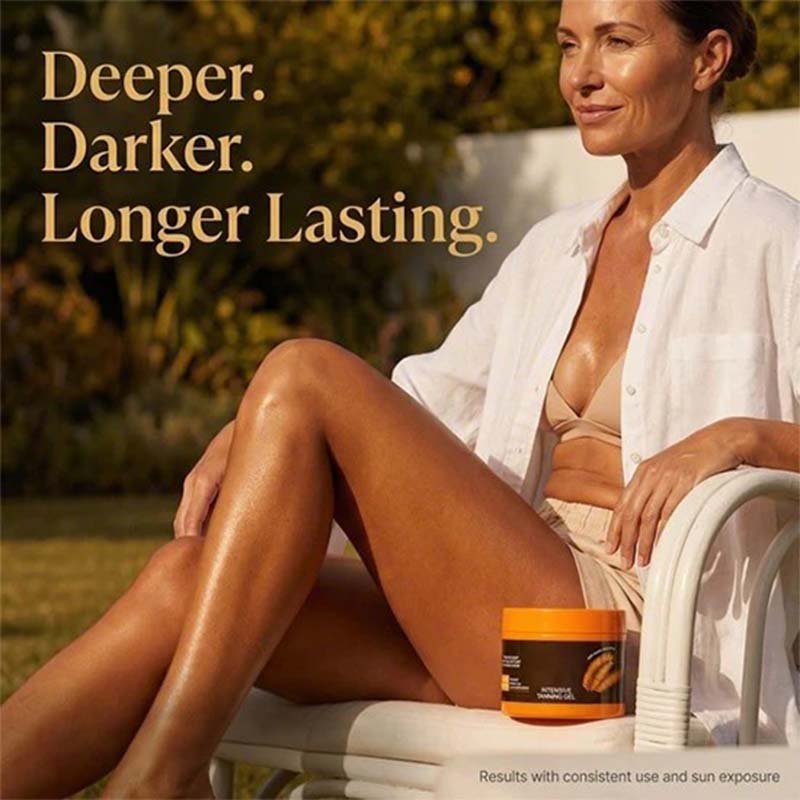 ☀️ Intensive Tanning Gel, Deep Tan Accelerator for Sun-Kissed Skin