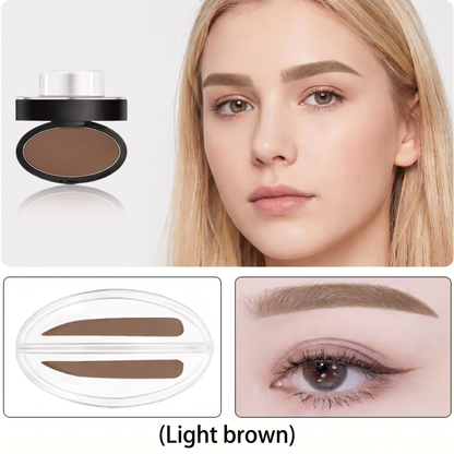 Instant Brow Stamp Kit, One Step Long Lasting Natural Eyebrow Powder Set 🖌️