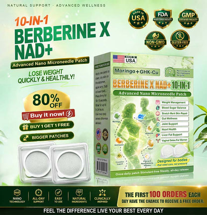 Berberine Moringa Nano Microneedle Wellness Patch🟢