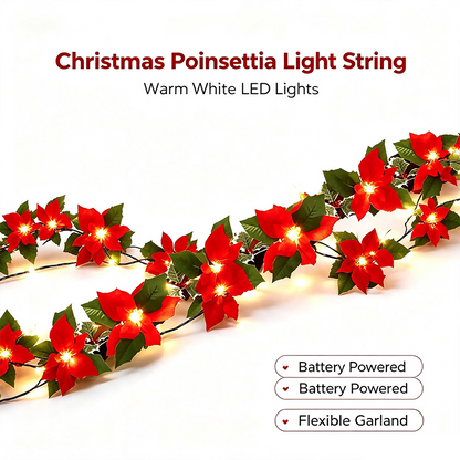 Christmas LED Garland String Lights – Festive Home Decor and Merry Christmas Ornament 🎄