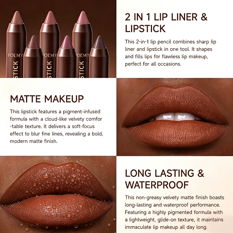 Matte Brown Lipstick, Suitable for All Skin Types 🤎