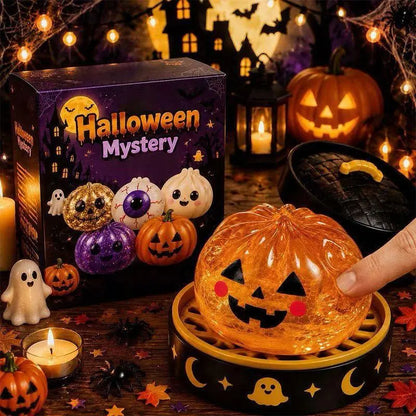 Cute Halloween scary ghost Marukosqueeze toy set, portable stressrelief hand squeeze toys👻
