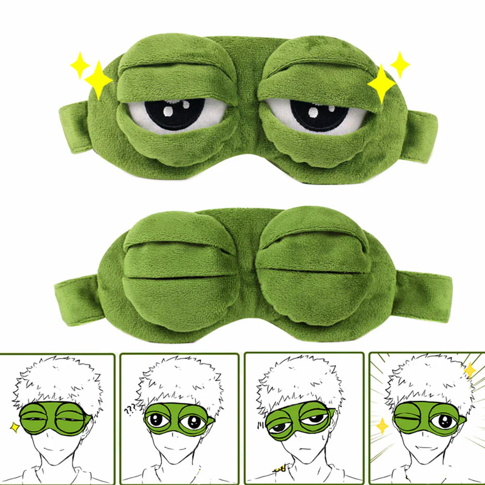 Sad Pepe The Frog Eye Mask | Funny Eye Masks For Sleeping