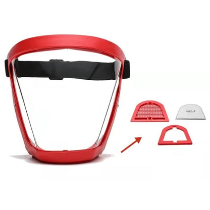 Transparent Visor - Adjustable Full-Face Protective Shield