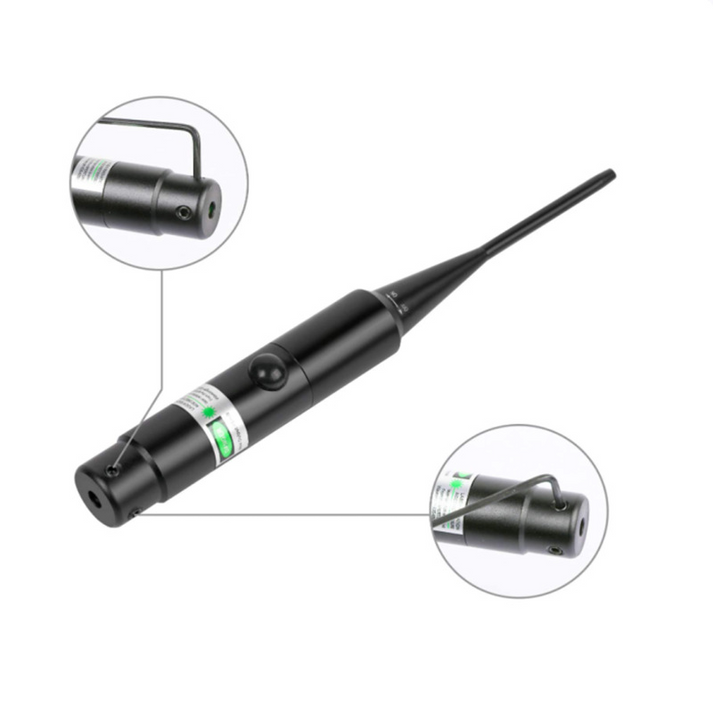 Multiple Calibers Laser Bore Sight Kit, Green Beam Boresighter Set from 0.17 Up to 12 Gauge for Hunting Firearm Sighting🔥