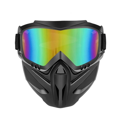 🏍️ Detachable Full Face Goggle Mask