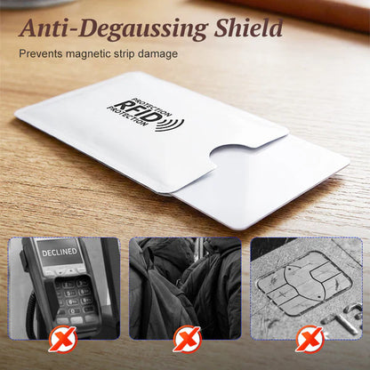 8 Counts RFID Blocking Sleeves Set -Slim and lightweight💳