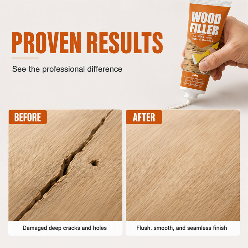 Wood Filler for Cracks and Holes 🛠️