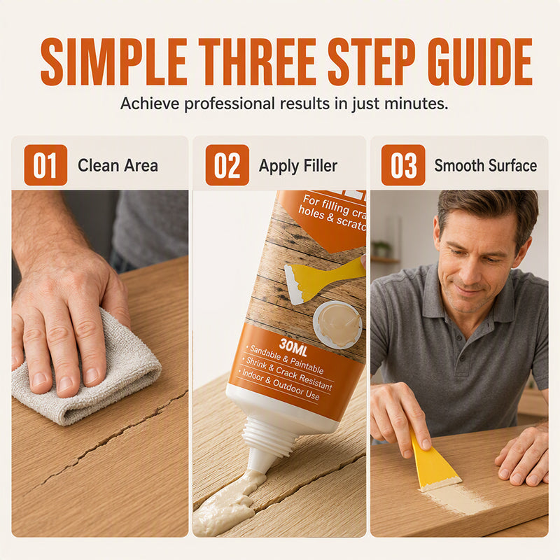 Wood Filler for Cracks and Holes 🛠️