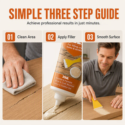 Wood Filler for Cracks and Holes 🛠️